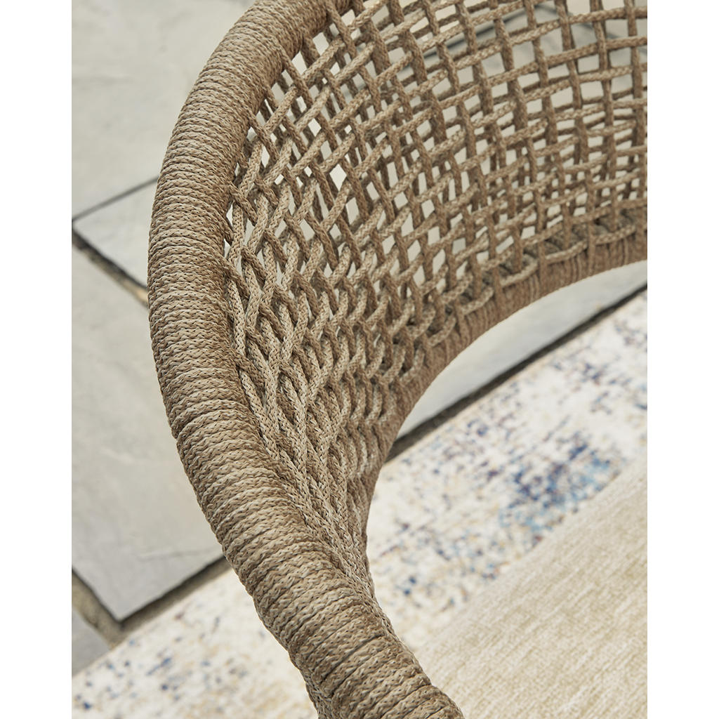 Orchard Beach Outdoor Arm Chair with Cushion (Set of 4) Signature Design by Ashley® Outdoor