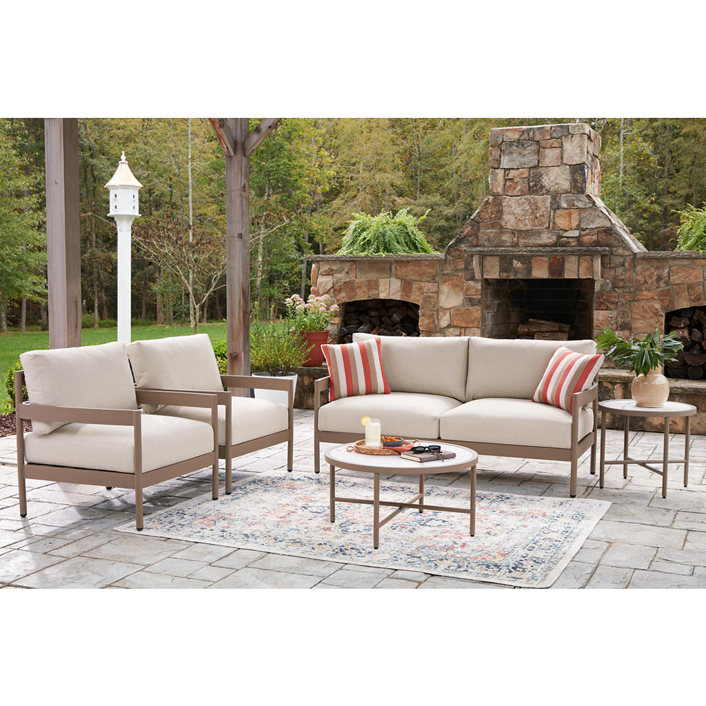 Bluff Trail Outdoor Love/Chairs/Tables Set (Set of 5) Signature Design by Ashley® Outdoor