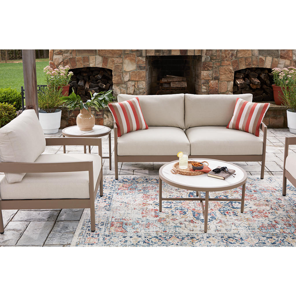 Bluff Trail Outdoor Love/Chairs/Tables Set (Set of 5) Signature Design by Ashley® Outdoor