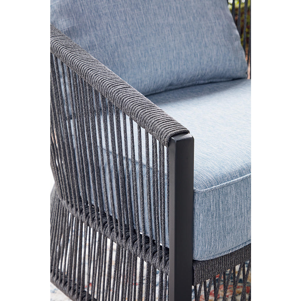 Bridges Beach Outdoor Love/Chairs/Table Set (Set of 4) Signature Design by Ashley® Outdoor
