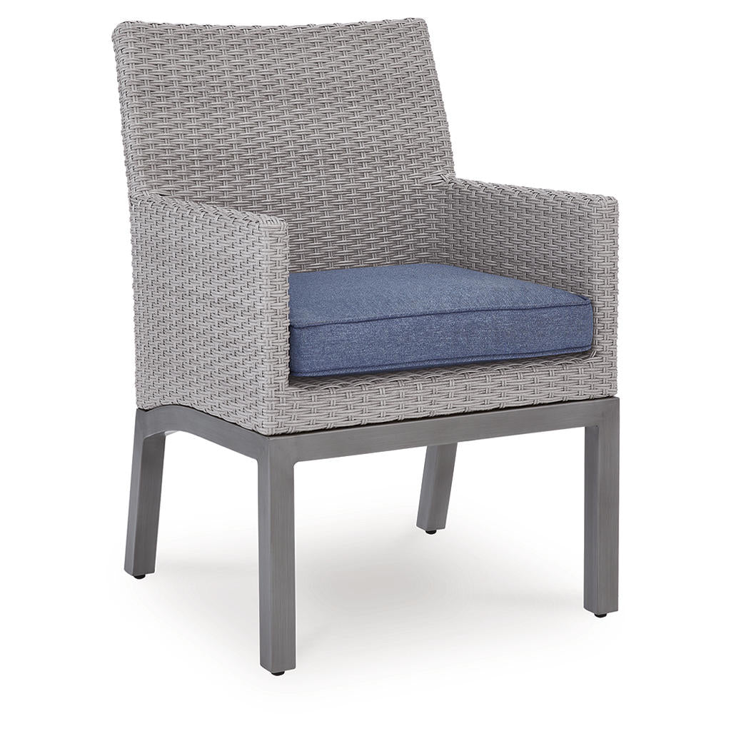 Half Moon Beach Outdoor Arm Chair with Cushion (Set of 2) Signature Design by Ashley® Outdoor