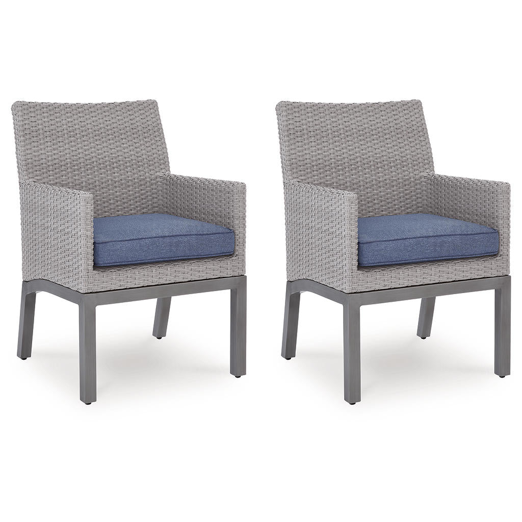 Half Moon Beach Outdoor Arm Chair with Cushion (Set of 2) Signature Design by Ashley® Outdoor
