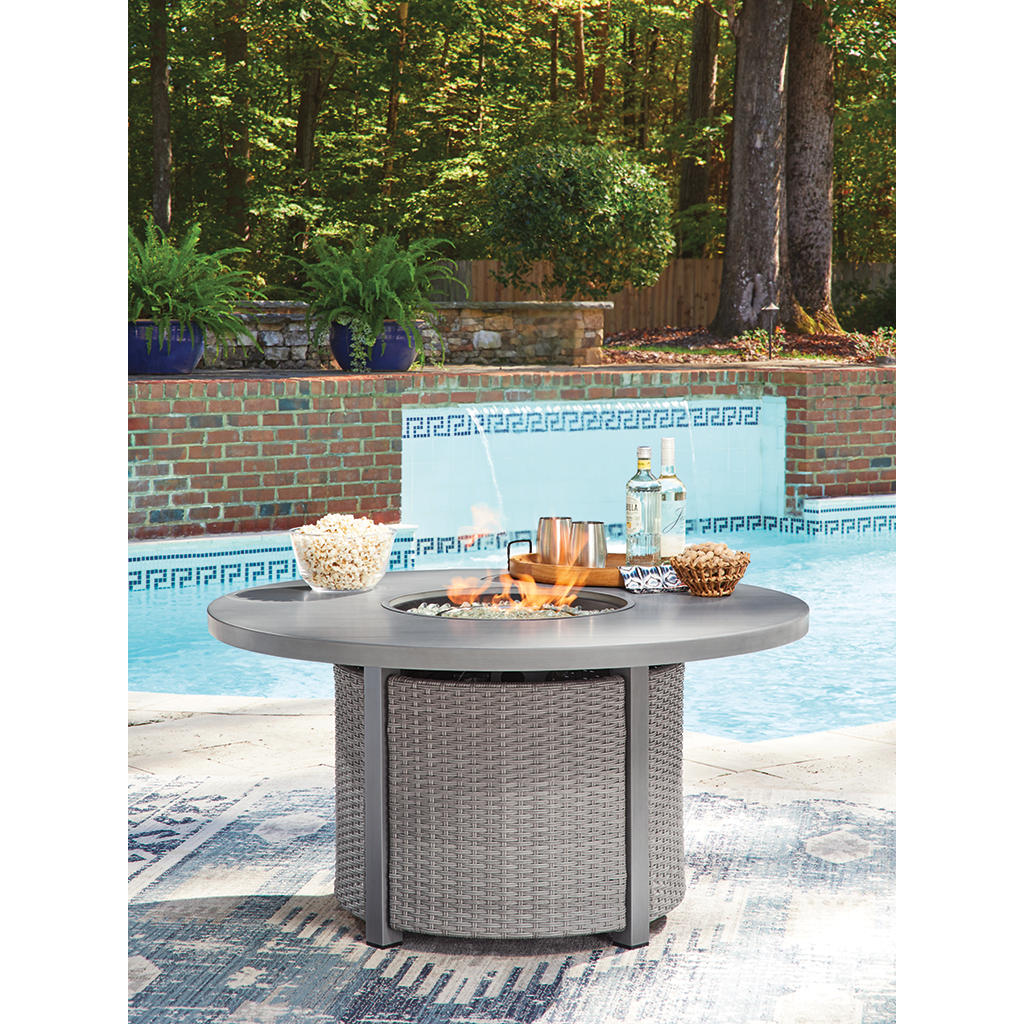 Half Moon Beach Outdoor Fire Pit Table Signature Design by Ashley® Outdoor