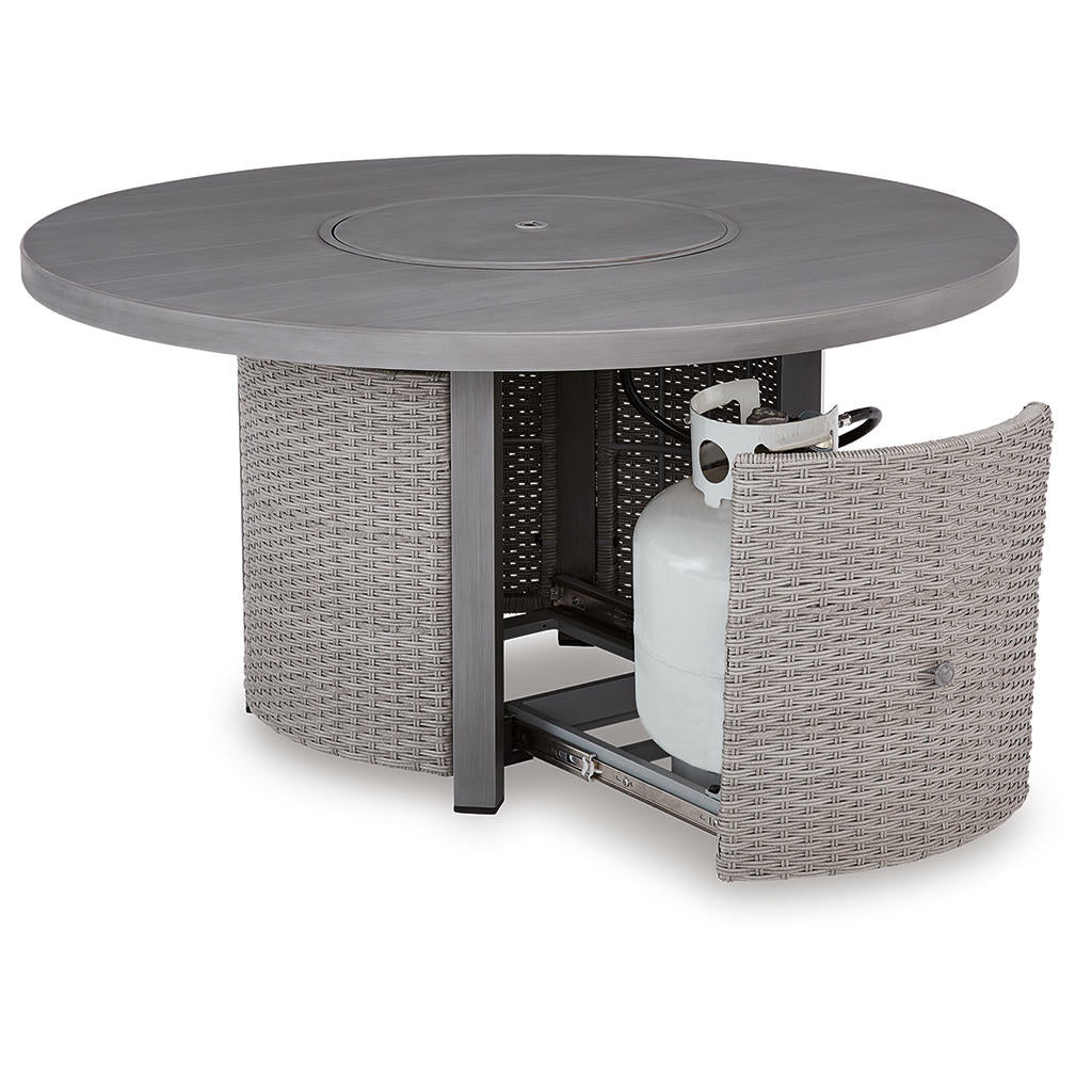 Half Moon Beach Outdoor Fire Pit Table Signature Design by Ashley® Outdoor