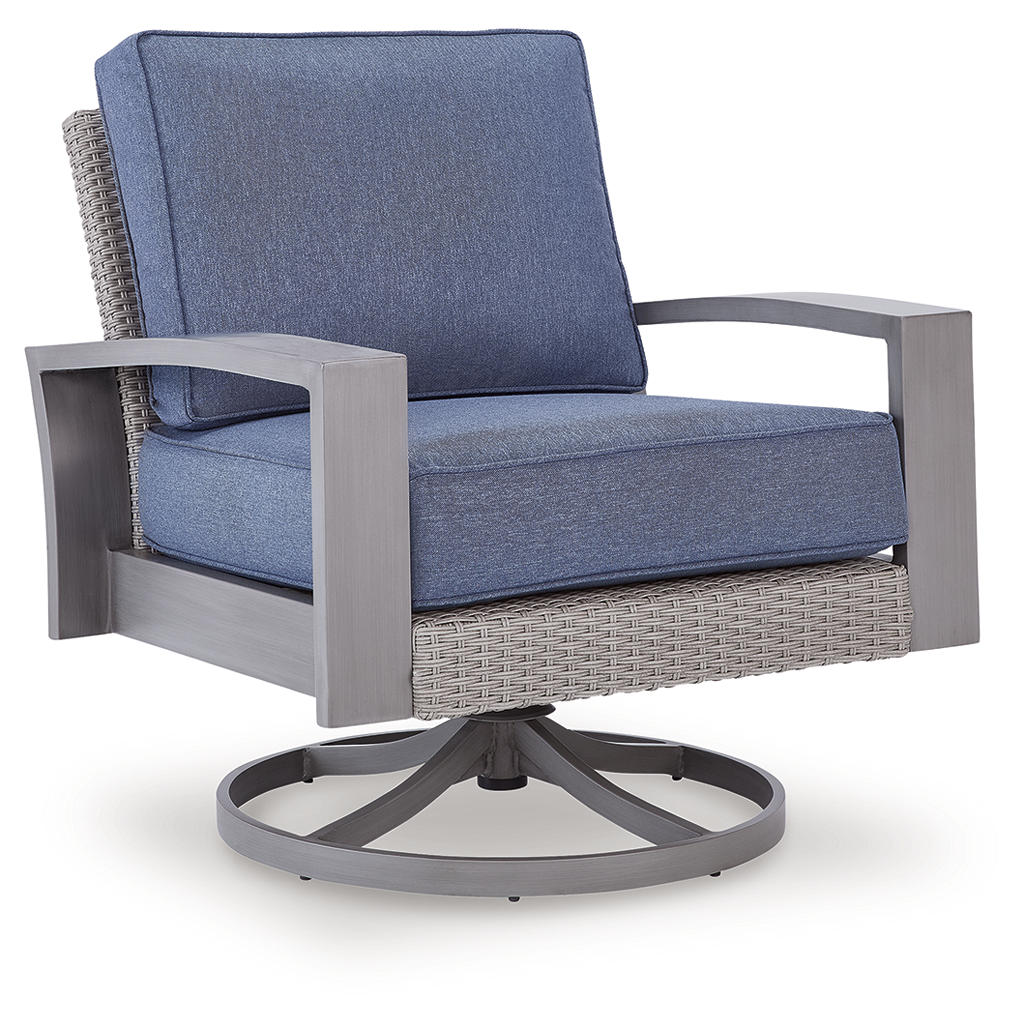 Half Moon Beach Outdoor Swivel Lounge Chair with Cushion Signature Design by Ashley® Outdoor