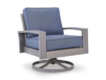 Half Moon Beach Outdoor Swivel Lounge Chair with Cushion Signature Design by Ashley® Outdoor