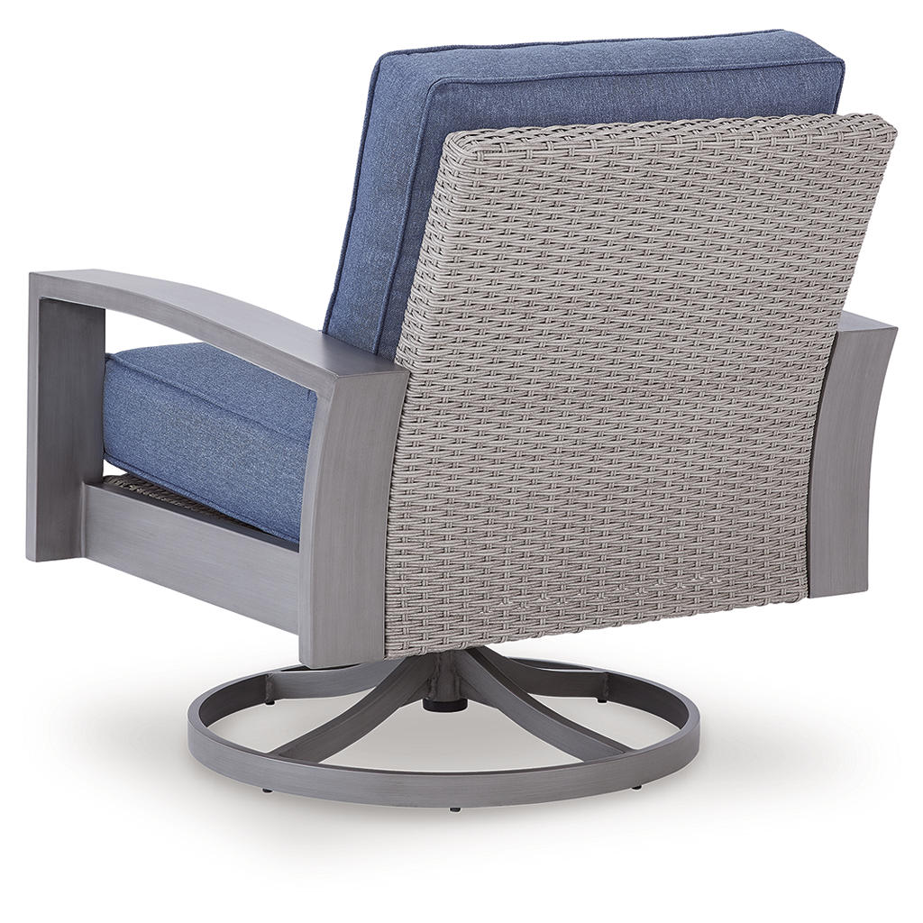 Half Moon Beach Outdoor Swivel Lounge Chair with Cushion Signature Design by Ashley® Outdoor