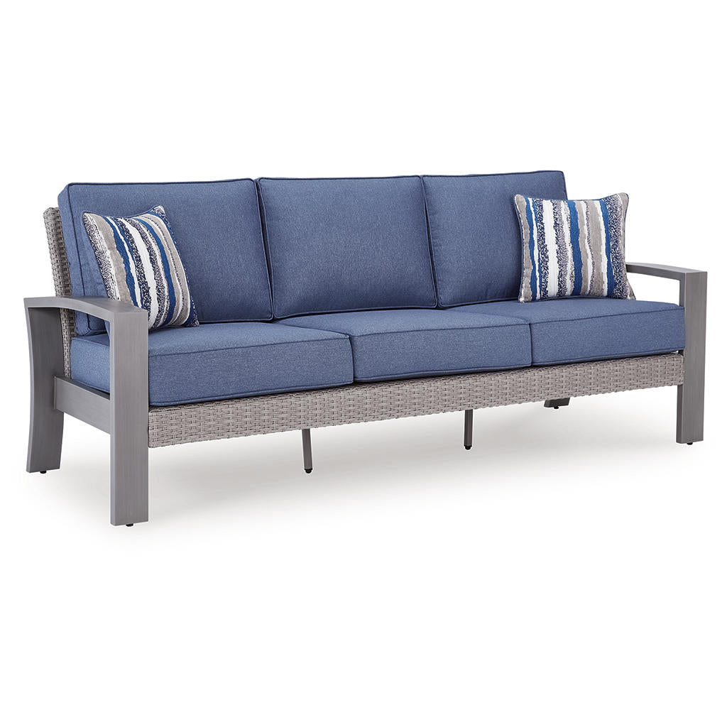 Half Moon Beach Outdoor Sofa with Cushion Signature Design by Ashley® Outdoor