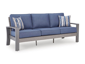 Half Moon Beach Outdoor Sofa with Cushion Signature Design by Ashley® Outdoor