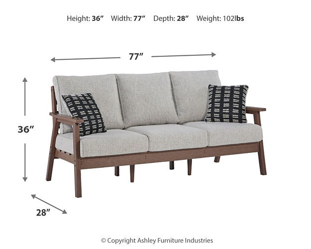 Emmeline Outdoor Sofa, Loveseat, 2 Lounge Chairs, Coffee Table and End Table