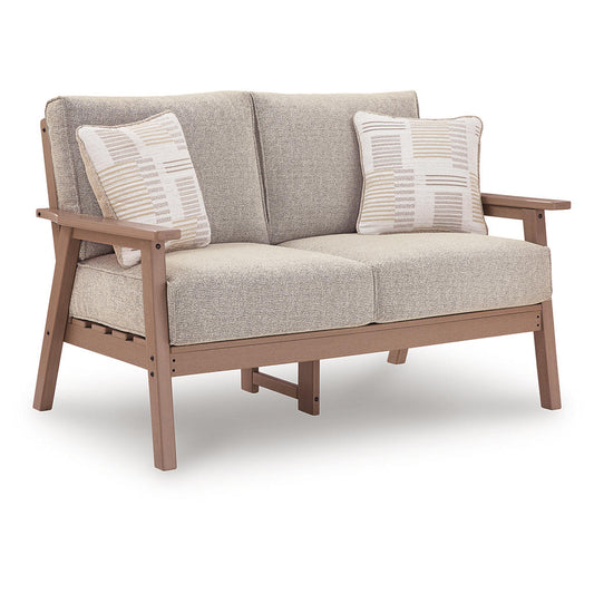 DOORBUSTER! Grover Beach Outdoor Loveseat with Cushion Signature Design by Ashley® Outdoor