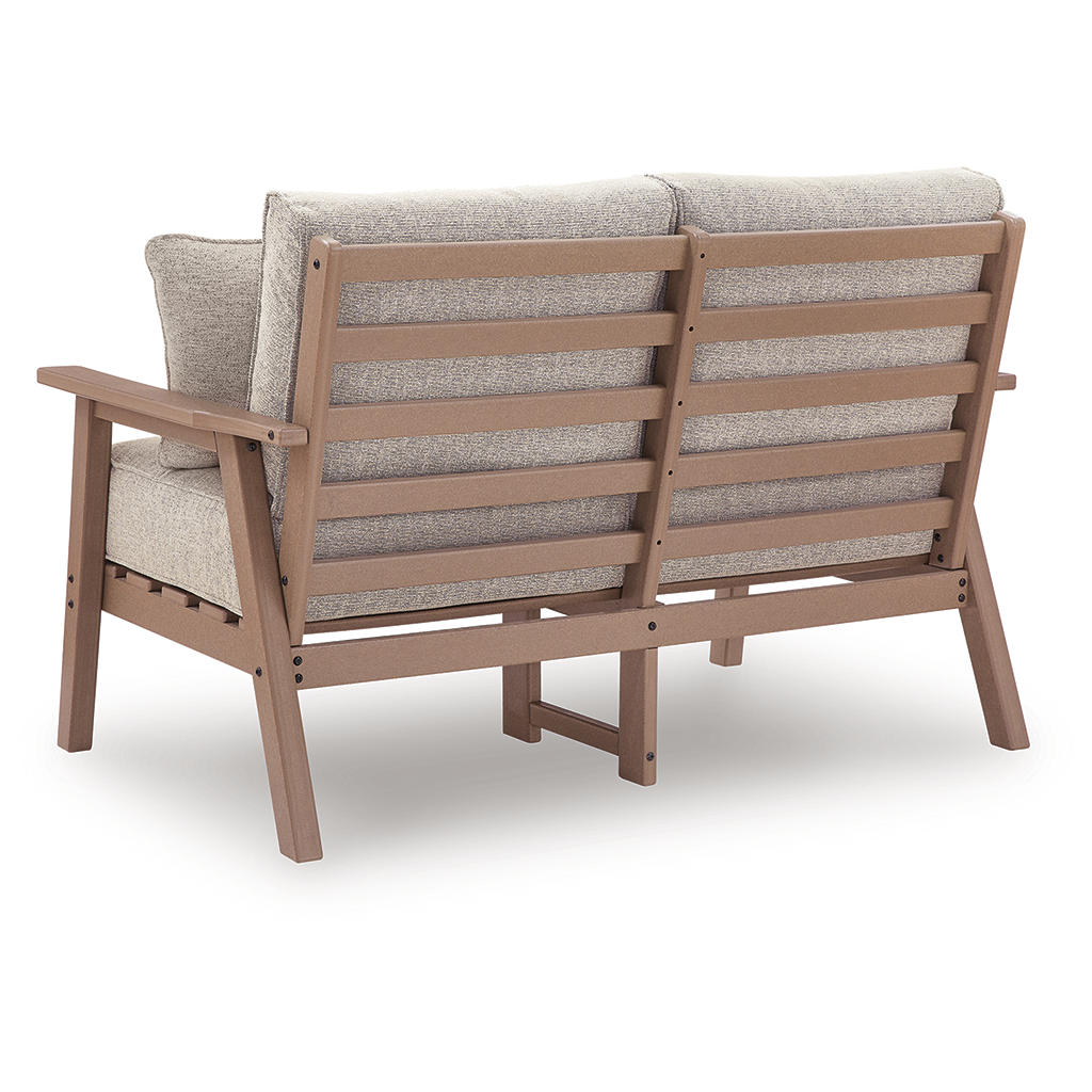 Grover Beach Outdoor Loveseat with Cushion Signature Design by Ashley® Outdoor