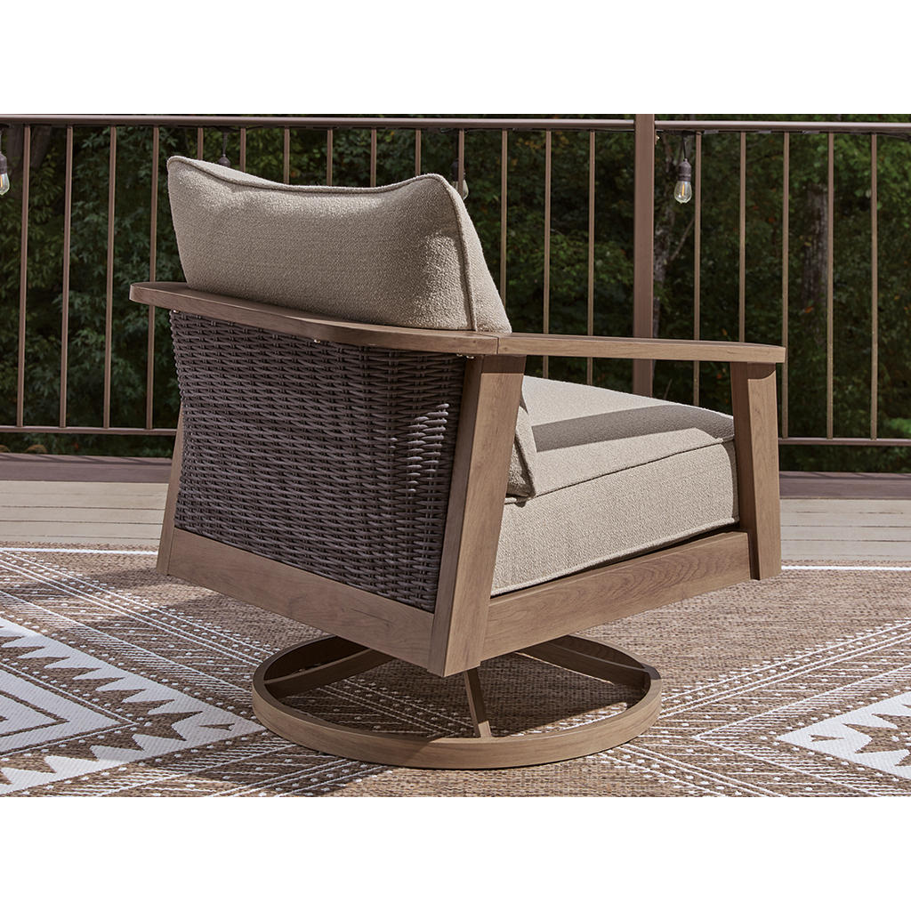 Harmony Headlands Outdoor Swivel Lounge with Cushion Signature Design by Ashley® Outdoor