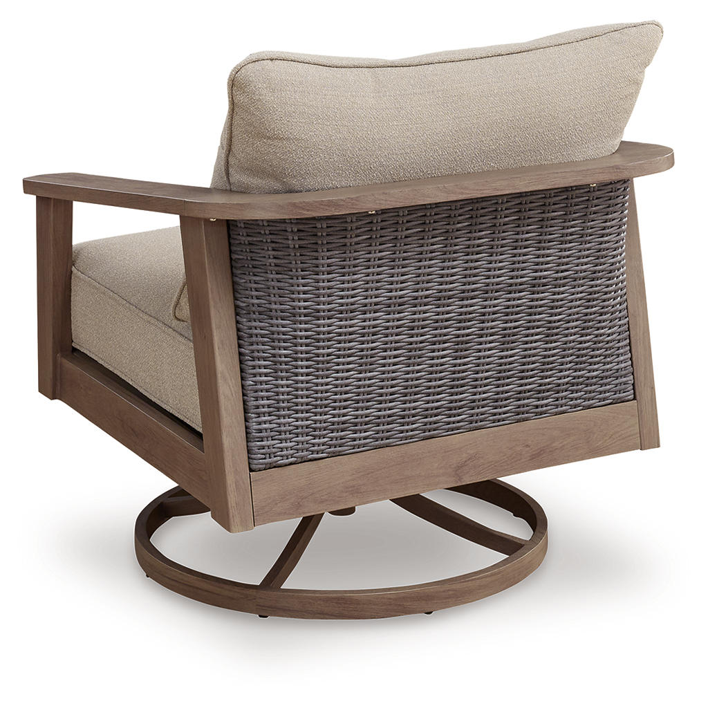 Harmony Headlands Outdoor Swivel Lounge with Cushion Signature Design by Ashley® Outdoor