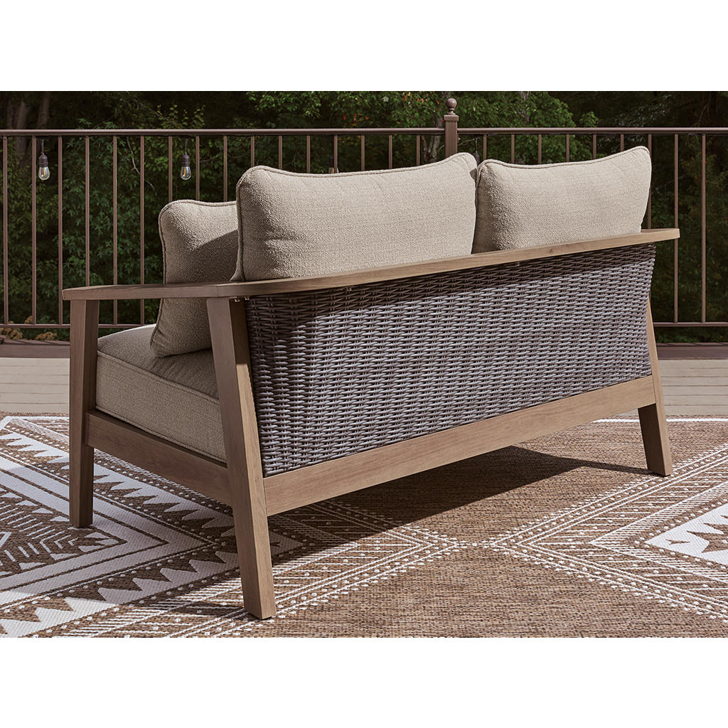 Harmony Headlands Outdoor Loveseat with Cushion Signature Design by Ashley® Outdoor