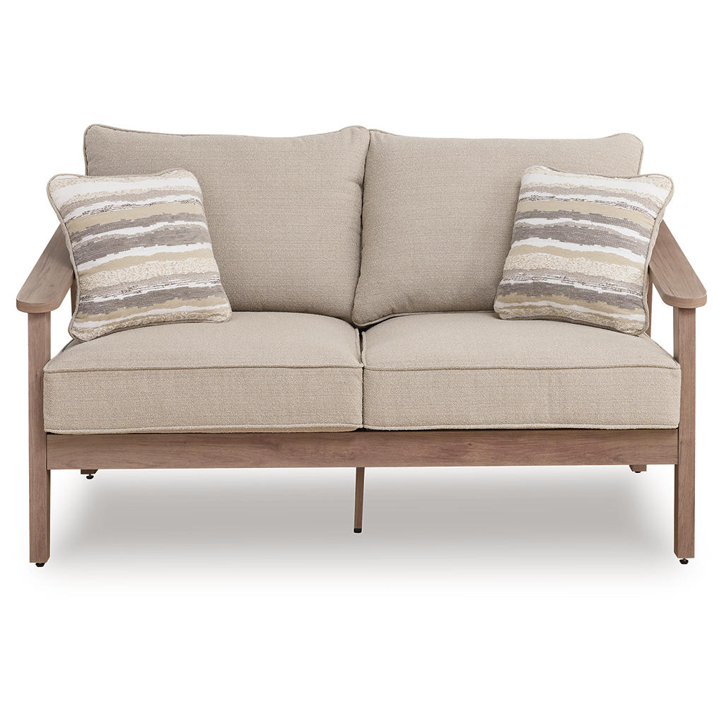 Harmony Headlands Outdoor Loveseat with Cushion Signature Design by Ashley® Outdoor