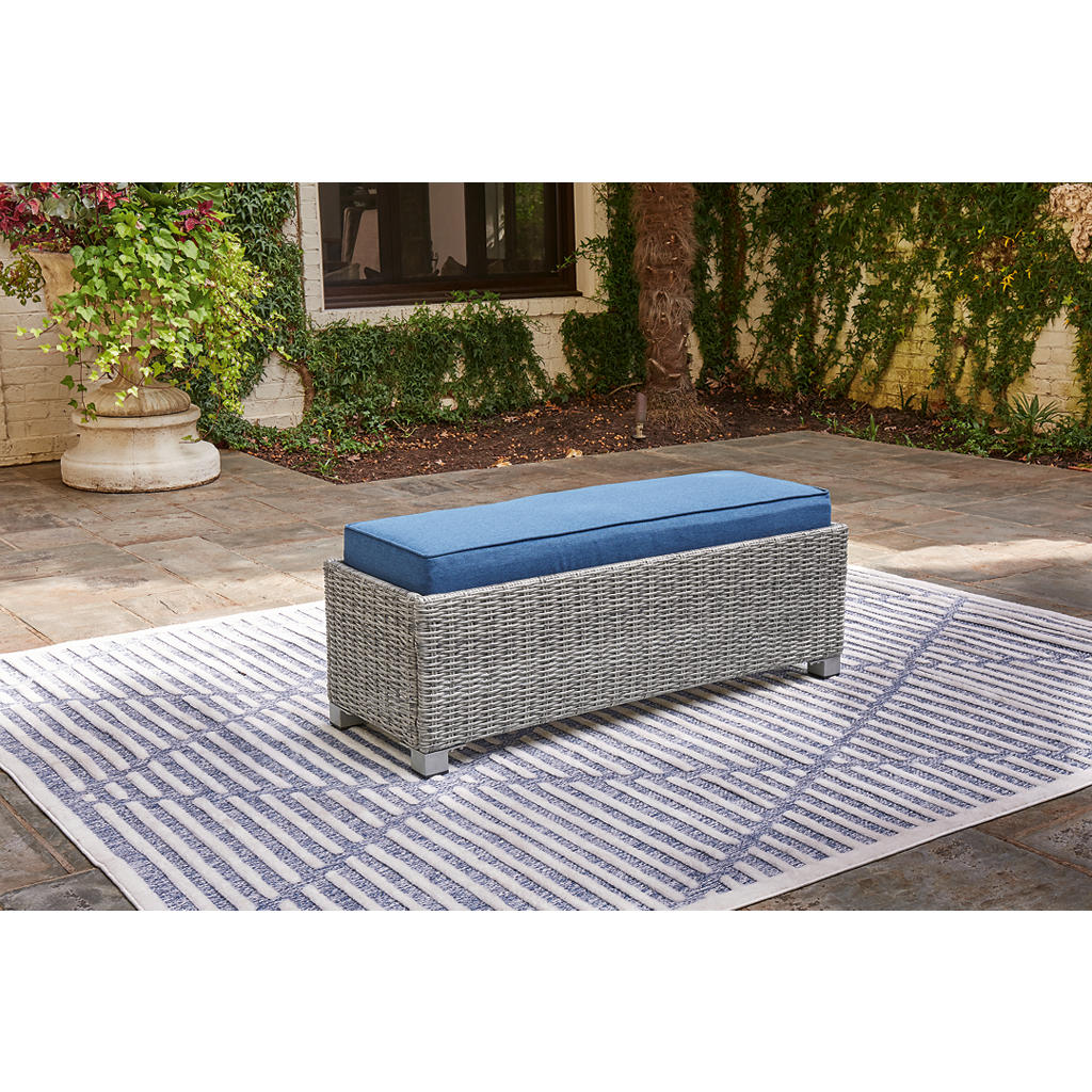 Naples Beach Outdoor Bench with Cushion Signature Design by Ashley® Outdoor