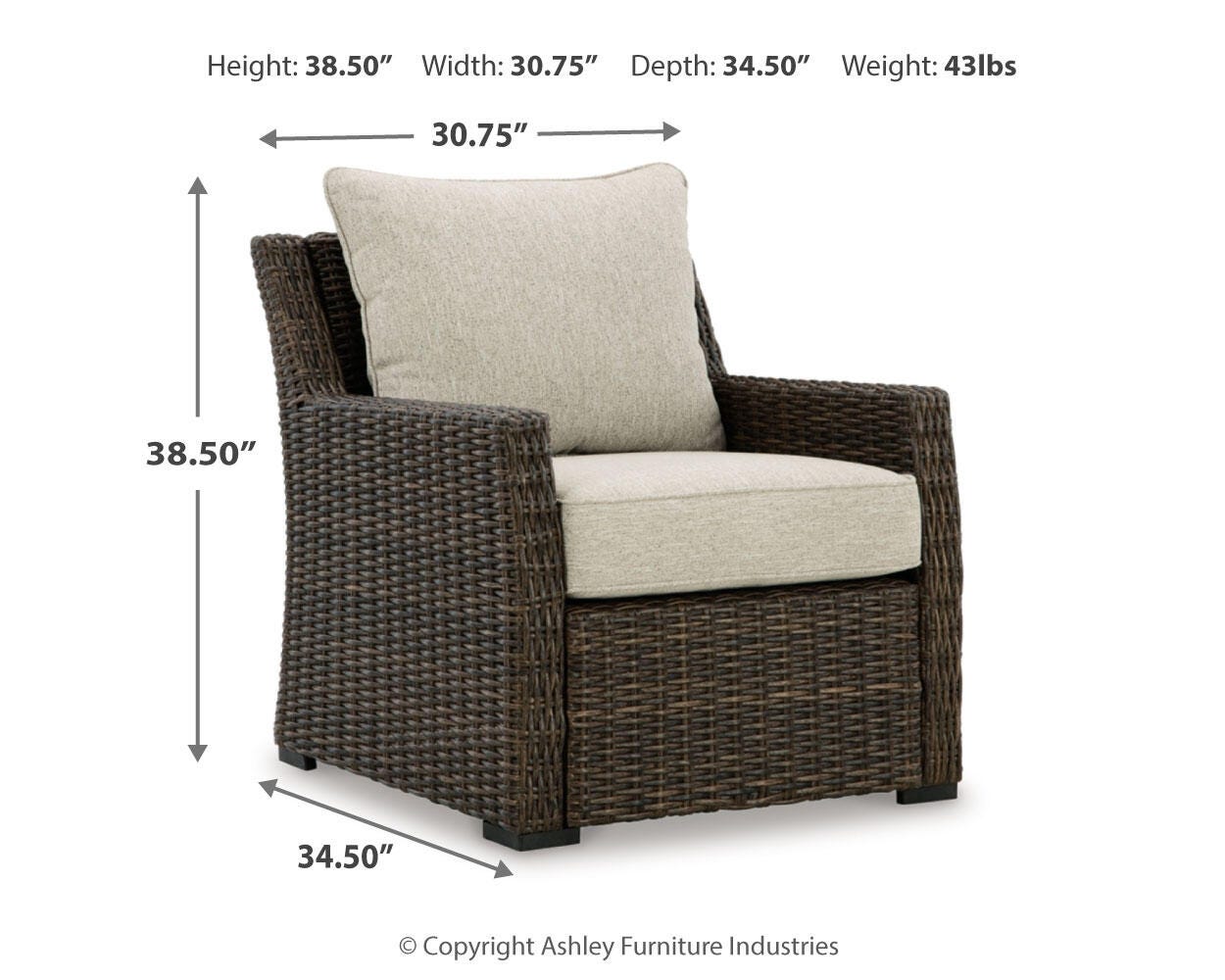 Brook Ranch Outdoor Sofa Sectional, Bench, Lounge Chair and Table
