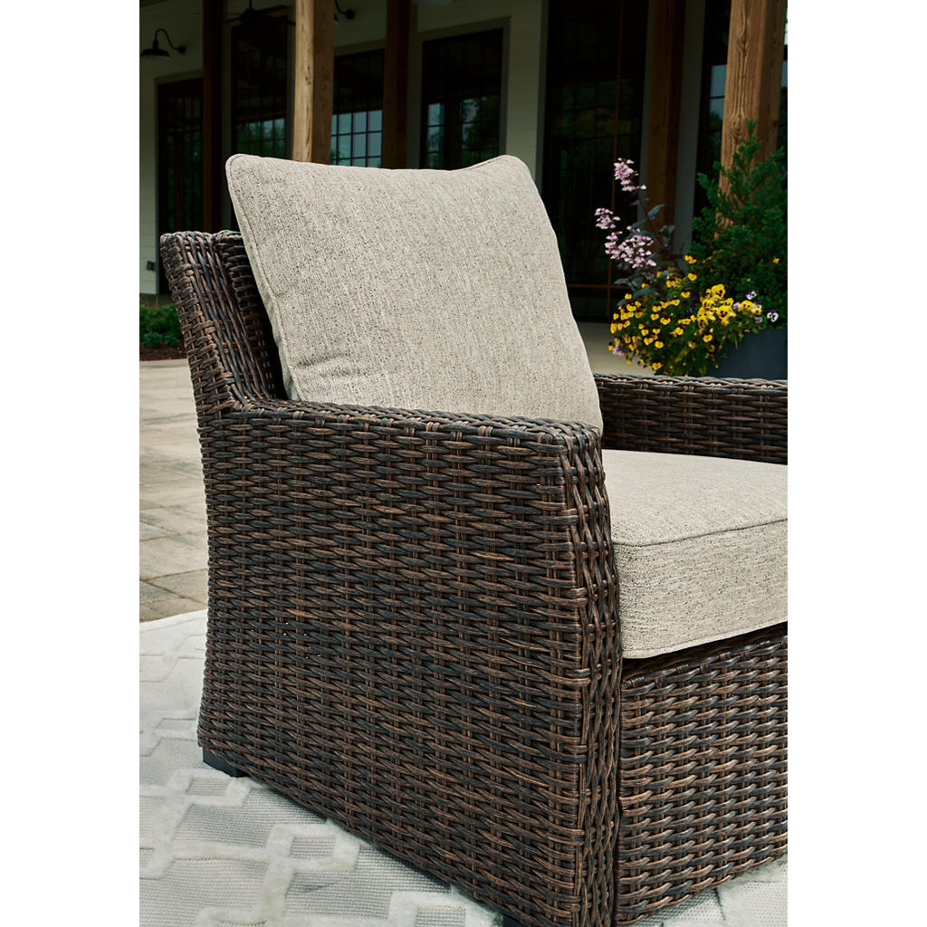 Brook Ranch Outdoor Lounge Chair with Cushion Signature Design by Ashley® Outdoor