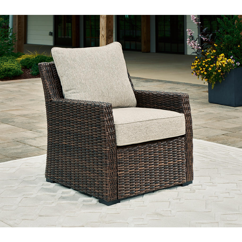 Brook Ranch Outdoor Lounge Chair with Cushion Signature Design by Ashley® Outdoor