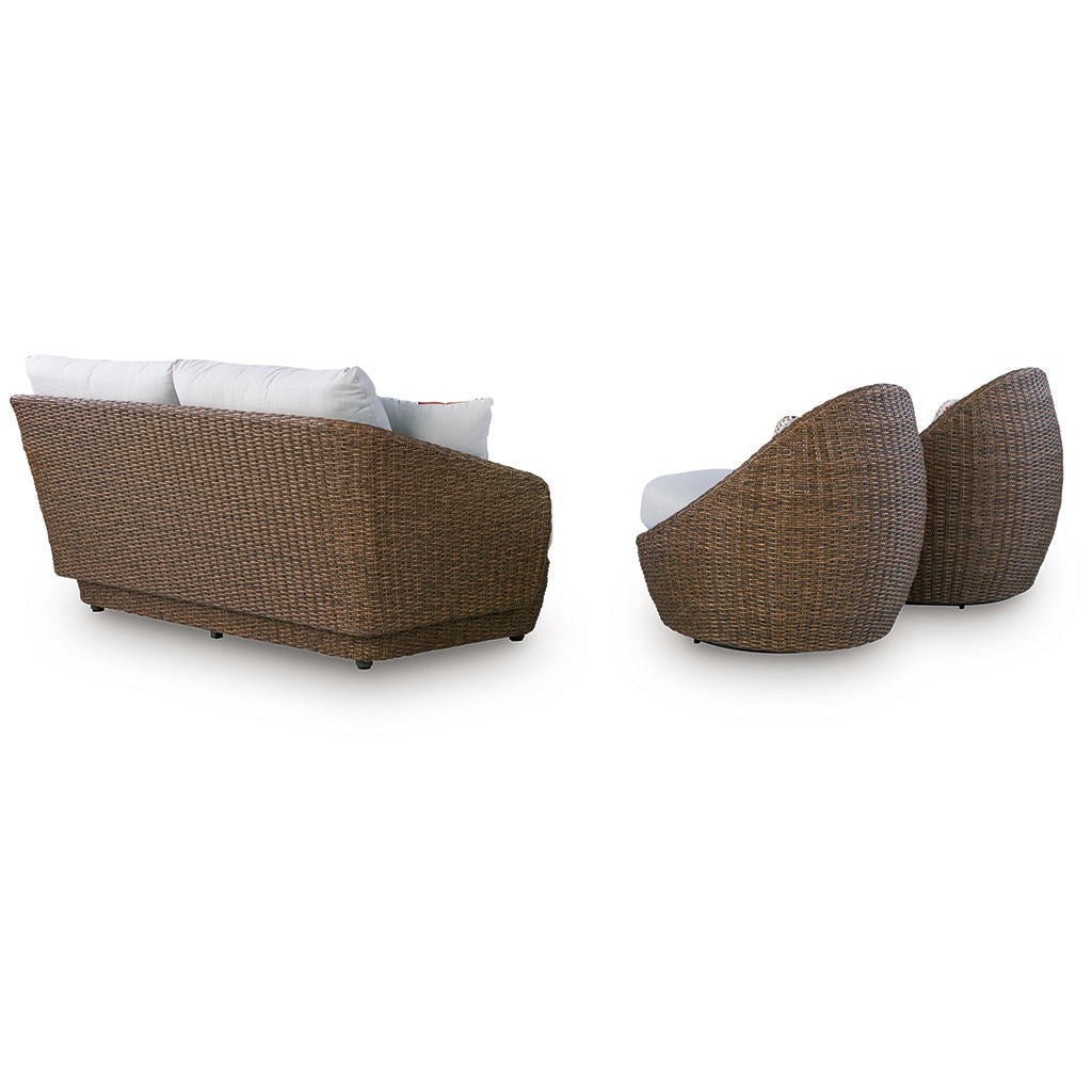 Double Point Outdoor Loveseat/2 Swivel Chairs (Set of 3) Signature Design by Ashley® Outdoor