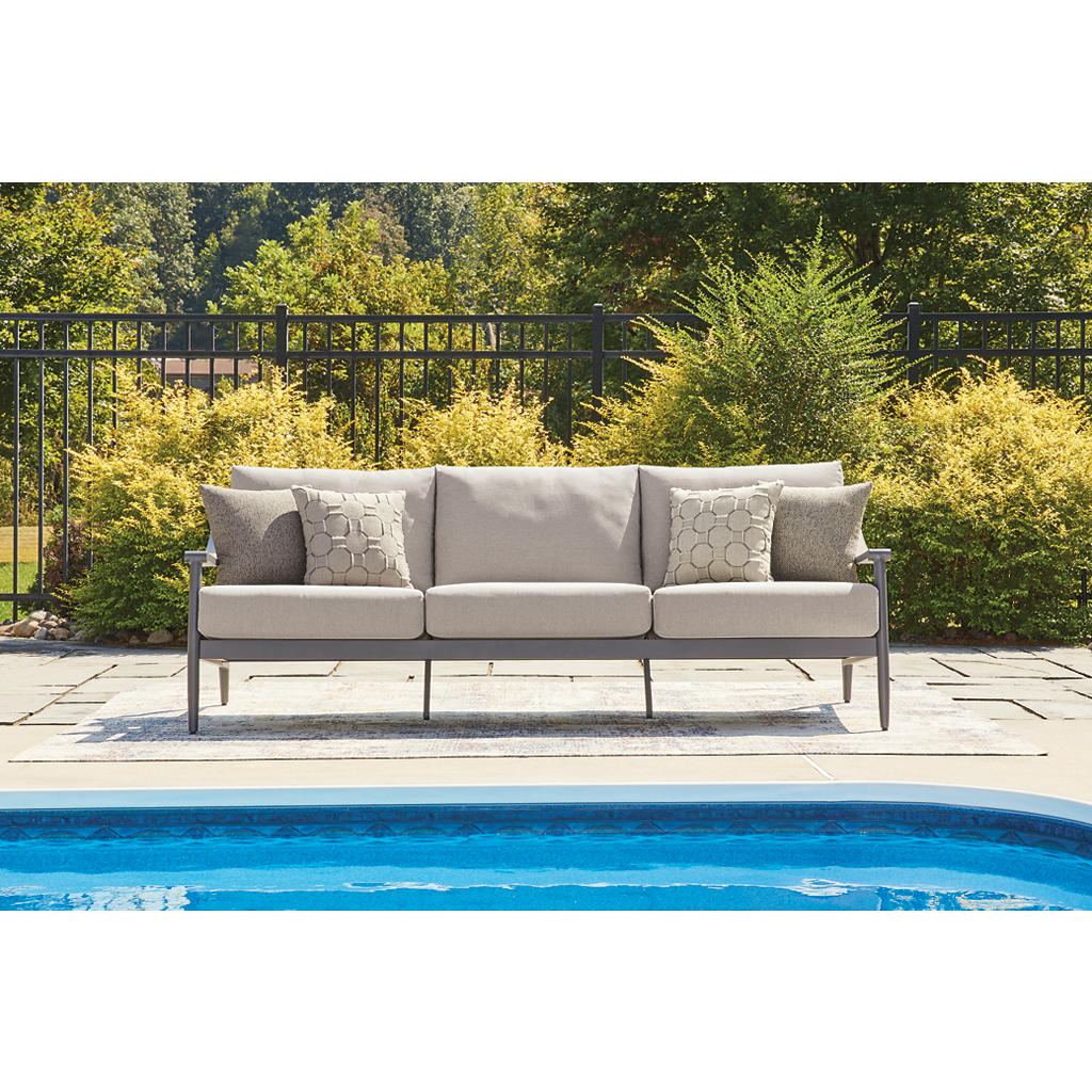 Ocean Beach Outdoor Sofa with Cushion Signature Design by Ashley® Outdoor
