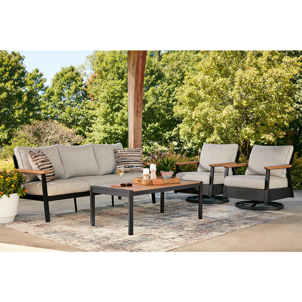 Carmel Highlands Outdoor Sofa/Chairs/Table (Set of 4) Signature Design by Ashley® Outdoor
