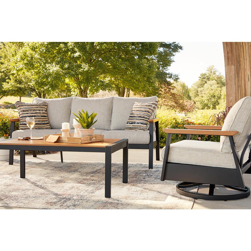 Carmel Highlands Outdoor Sofa/Chairs/Table (Set of 4) Signature Design by Ashley® Outdoor
