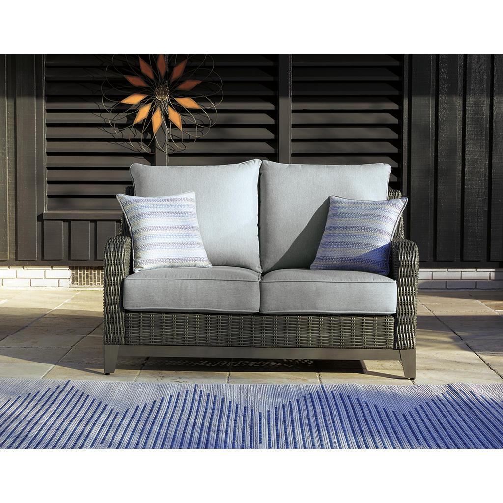 Elite Park Outdoor Loveseat — Gray Signature Design by Ashley® Outdoor