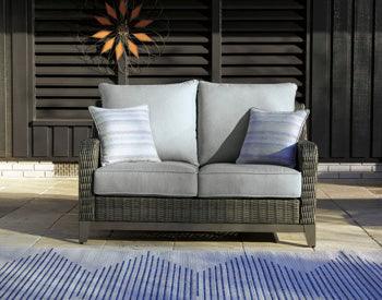 Elite Park Outdoor Loveseat — Gray Signature Design by Ashley® Outdoor