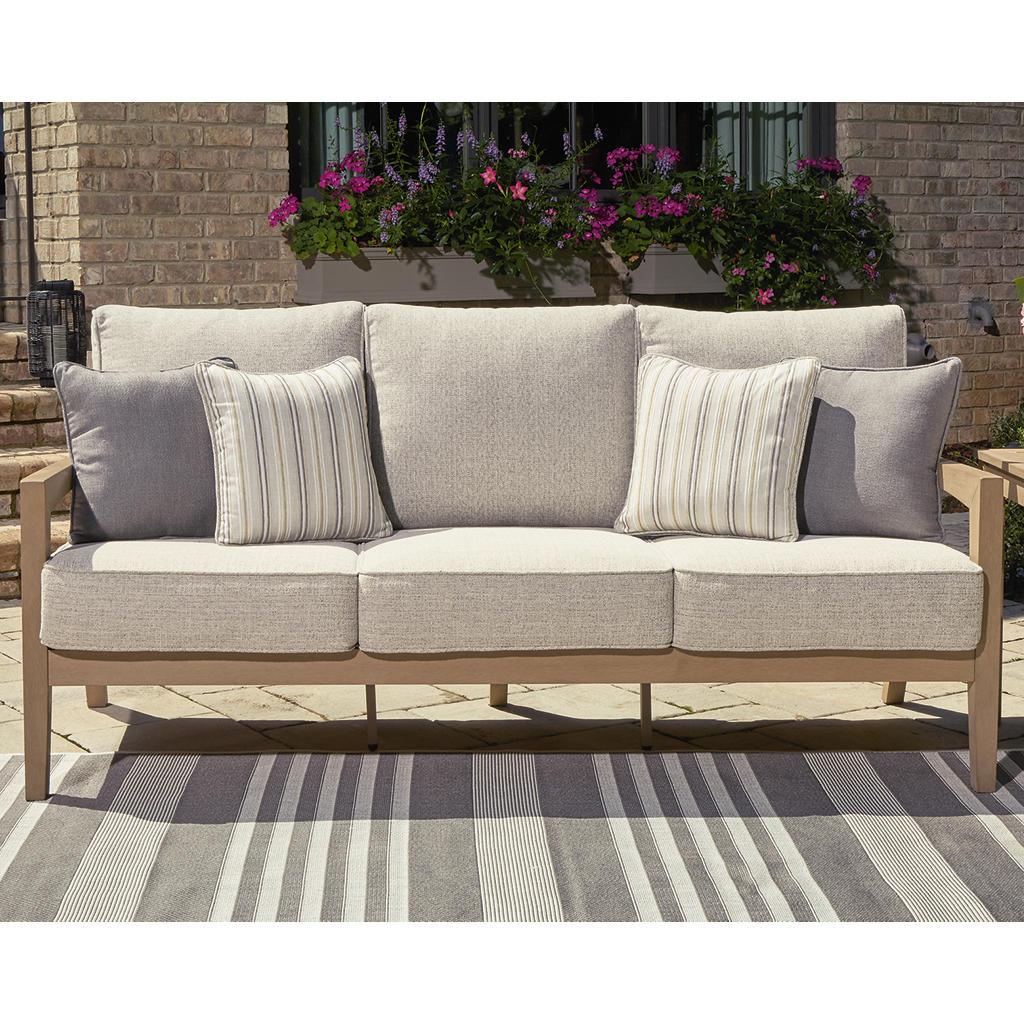 Hallow Creek Outdoor Sofa with Cushion — Driftwood Signature Design by Ashley® Outdoor
