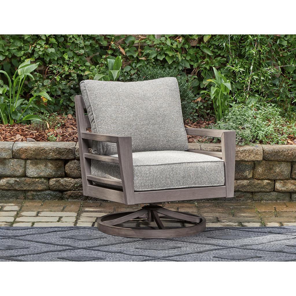 Hillside Barn Outdoor Swivel Lounge with Cushion Signature Design by Ashley® Outdoor