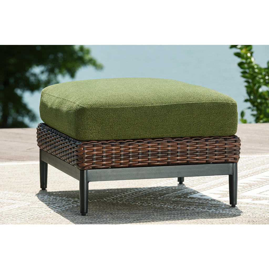 Horizon Hall Outdoor Ottoman with Cushion Signature Design by Ashley® Outdoor