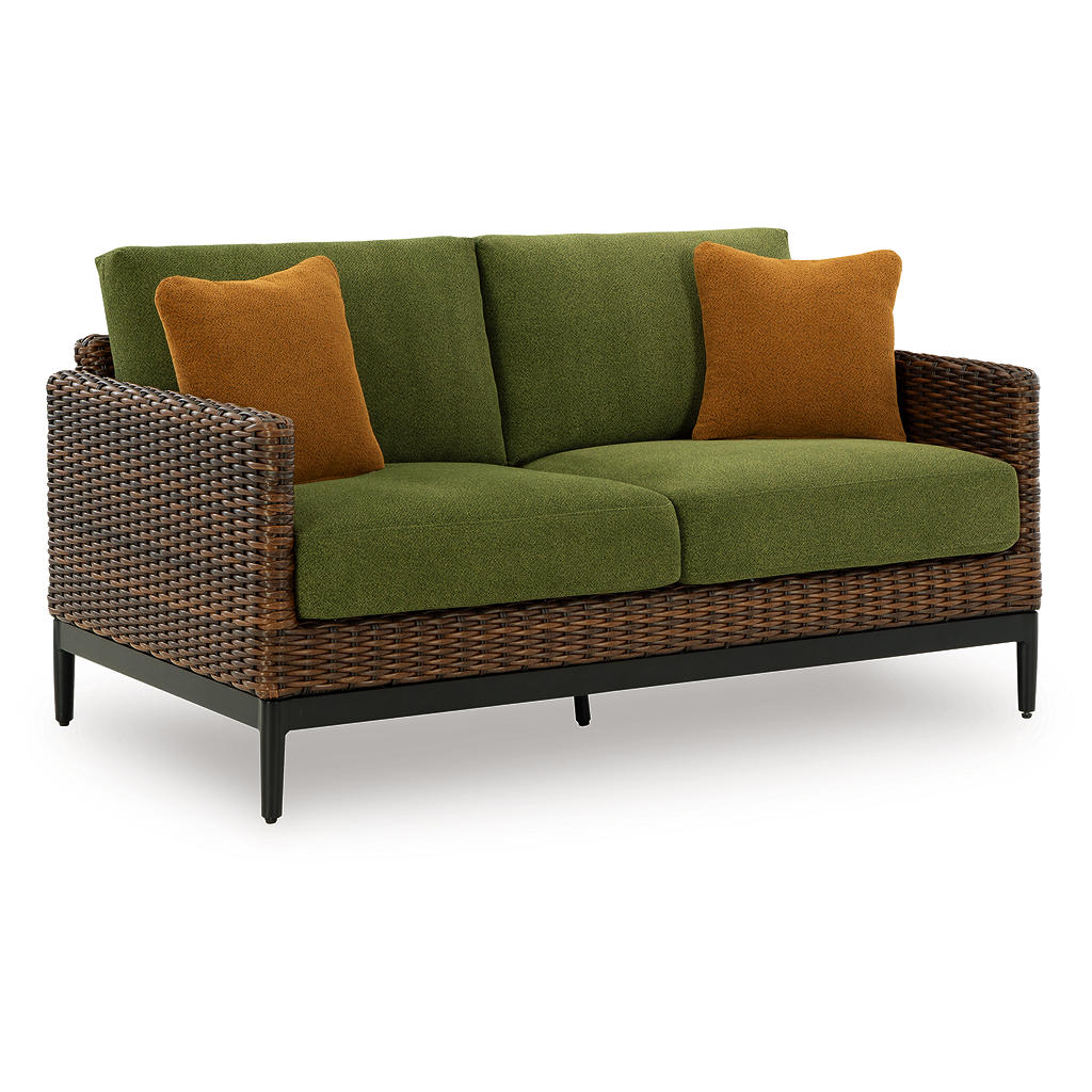Horizon Hall Outdoor Loveseat with Cushion Signature Design by Ashley® Outdoor