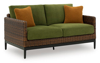 Horizon Hall Outdoor Loveseat with Cushion Signature Design by Ashley® Outdoor