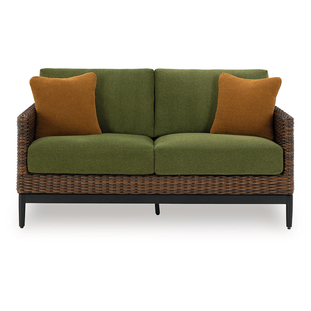 Horizon Hall Outdoor Loveseat with Cushion Signature Design by Ashley® Outdoor