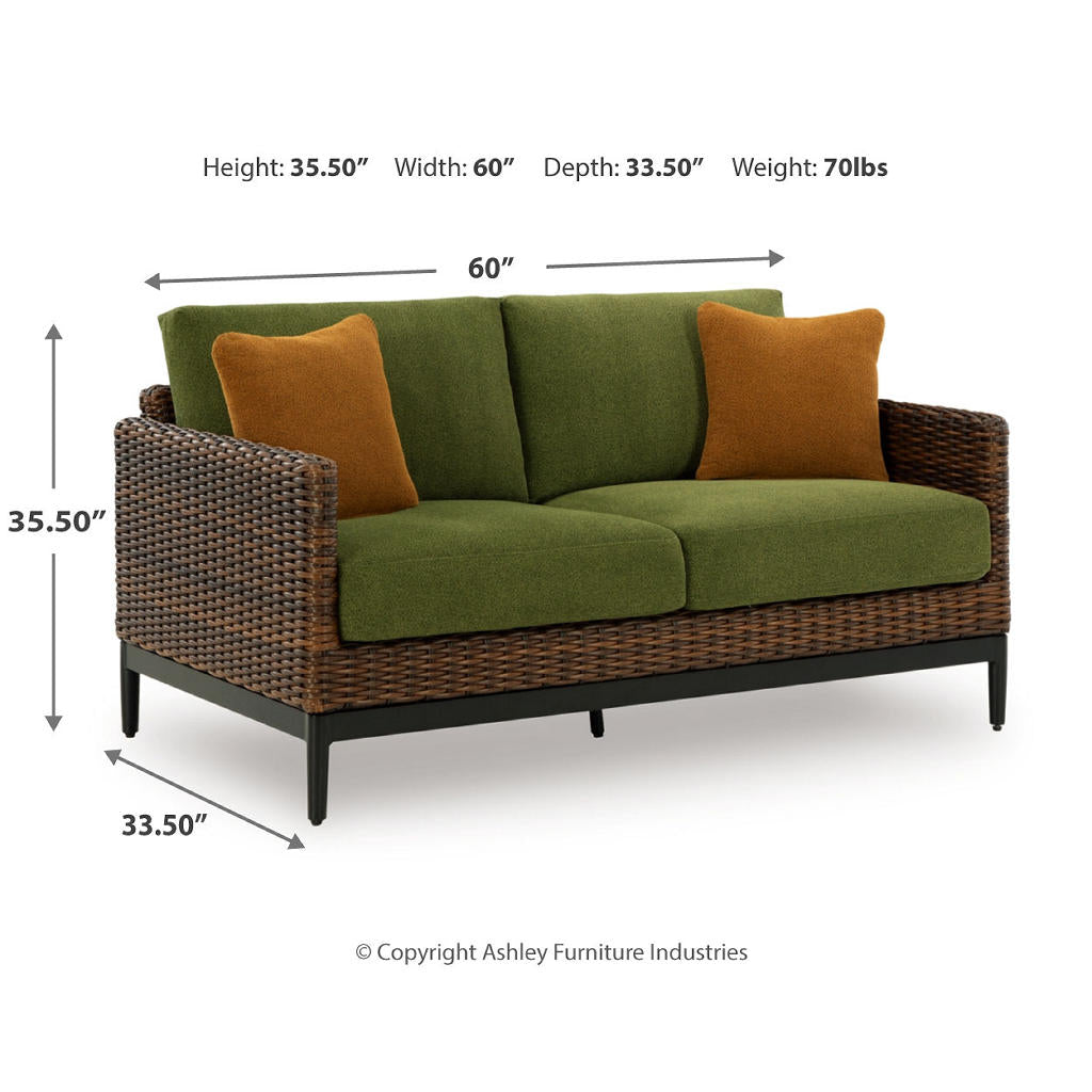Horizon Hall Outdoor Sofa, 2 Lounge Chairs, Ottoman and Coffee Table Signature Design by Ashley® Uncategorized