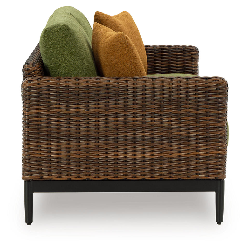 Horizon Hall Outdoor Loveseat with Cushion Signature Design by Ashley® Outdoor
