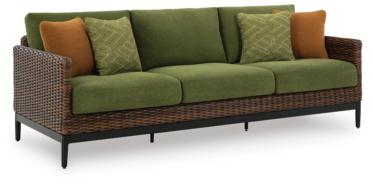 Horizon Hall Outdoor Sofa, 2 Lounge Chairs and 2 Ottomans