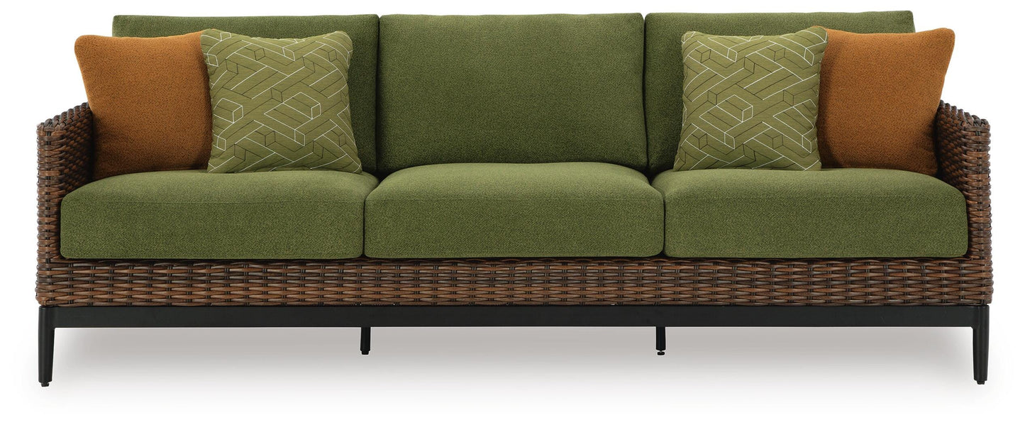 Horizon Hall Outdoor Sofa, 2 Lounge Chairs and 2 Ottomans