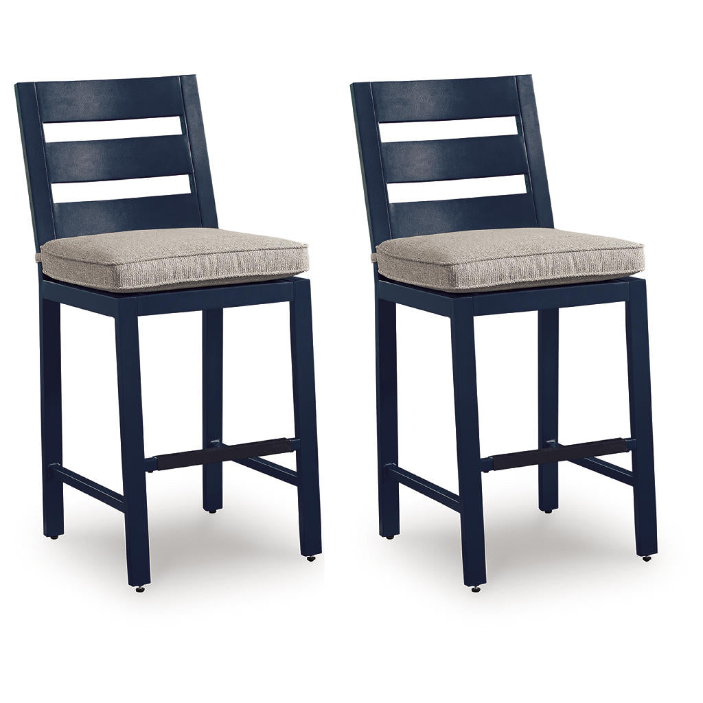 East Beach Outdoor Counter Height Bar Stool (Set of 2) Signature Design by Ashley® Outdoor