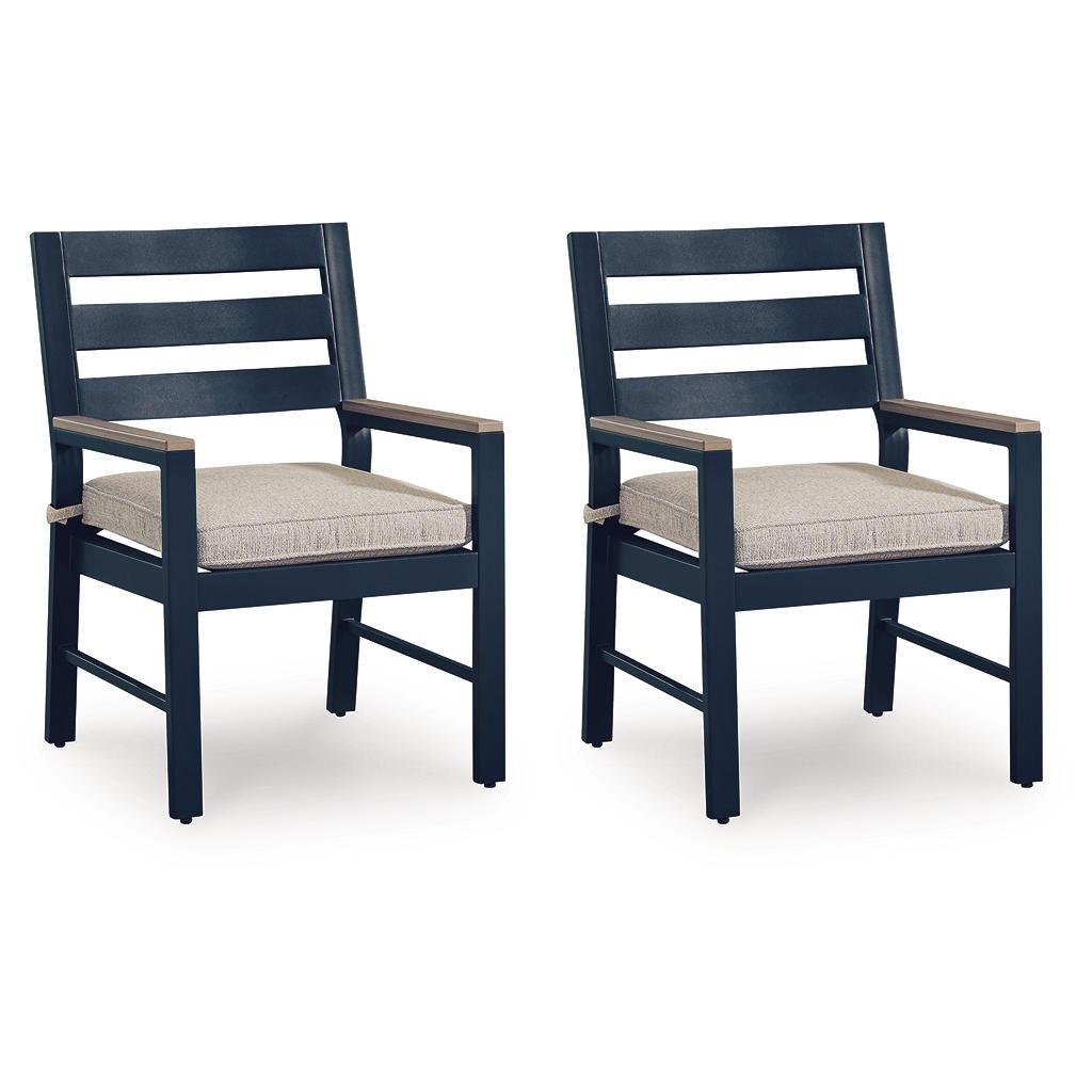 East Beach Outdoor Arm Chair with Cushion (Set of 2) Signature Design by Ashley® Outdoor