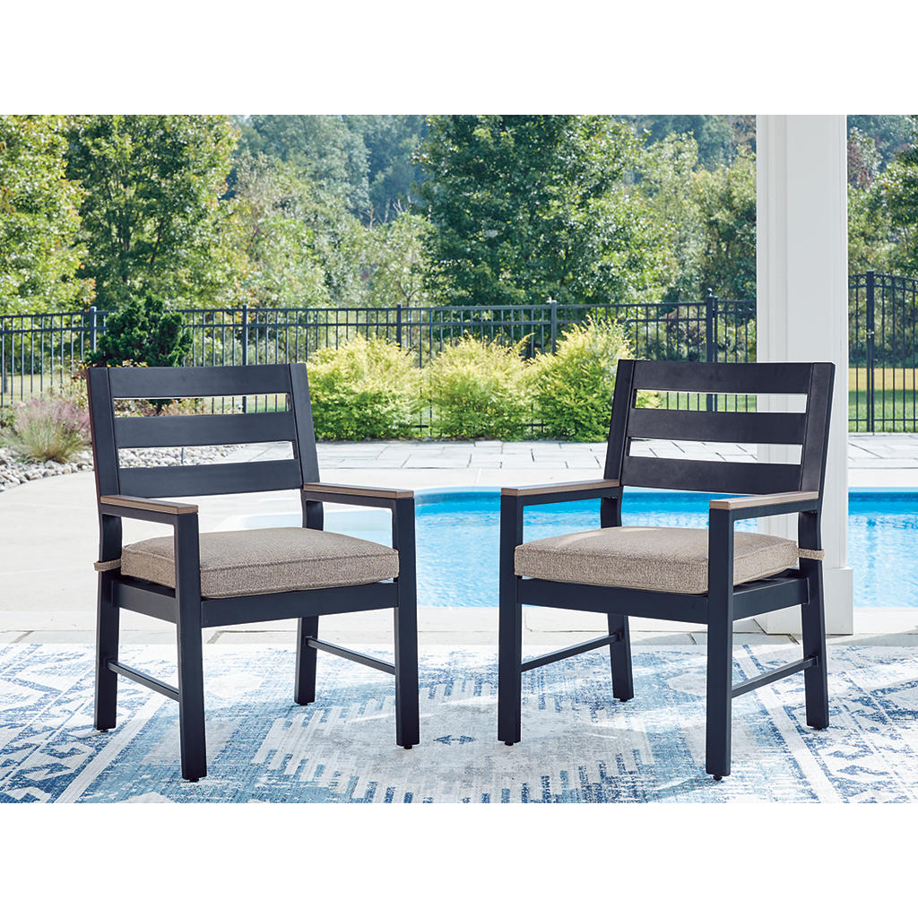 East Beach Outdoor Arm Chair with Cushion (Set of 2) Signature Design by Ashley® Outdoor