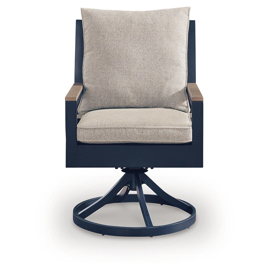 East Beach Outdoor Swivel Chair with Cushion (Set of 2) Signature Design by Ashley® Outdoor