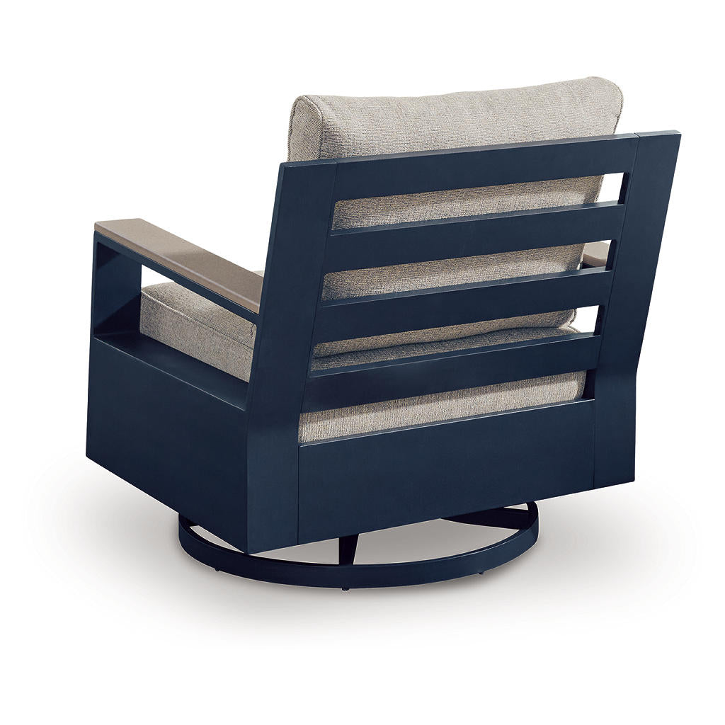 East Beach Outdoor Swivel Glider Chair with Cushion Signature Design by Ashley® Outdoor