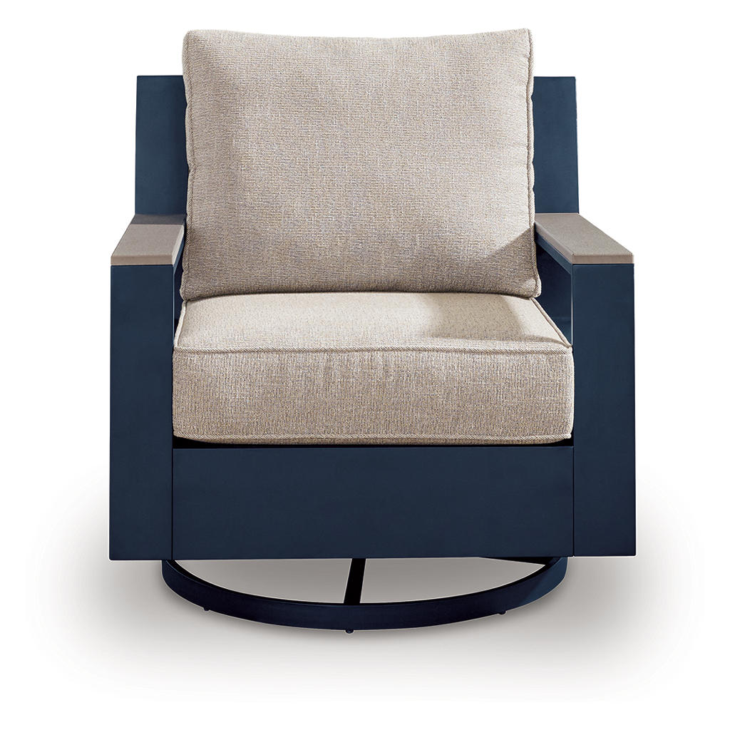 East Beach Outdoor Swivel Glider Chair with Cushion Signature Design by Ashley® Outdoor