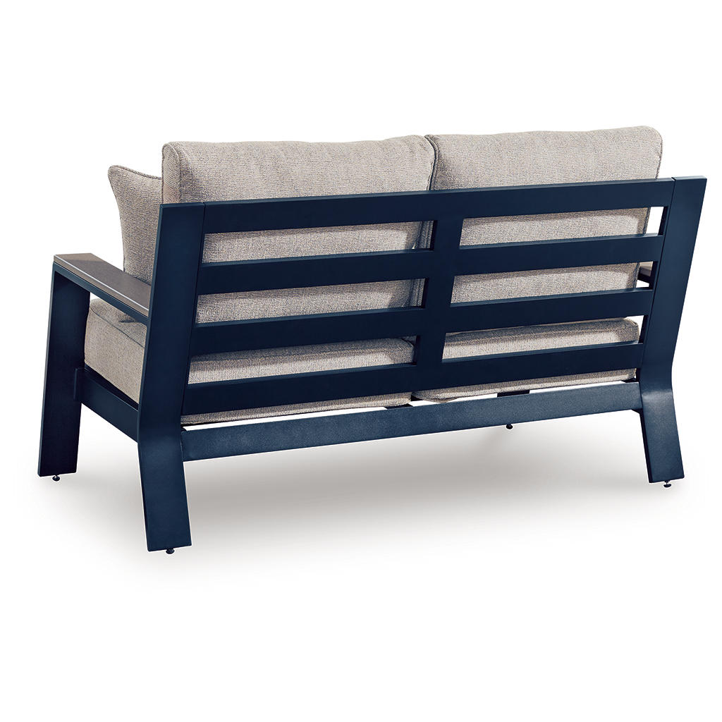 East Beach Outdoor Loveseat with Cushion Signature Design by Ashley® Outdoor