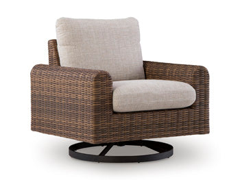 Dolan Creek Outdoor Swivel Lounge Chair with Cushion Signature Design by Ashley® Outdoor