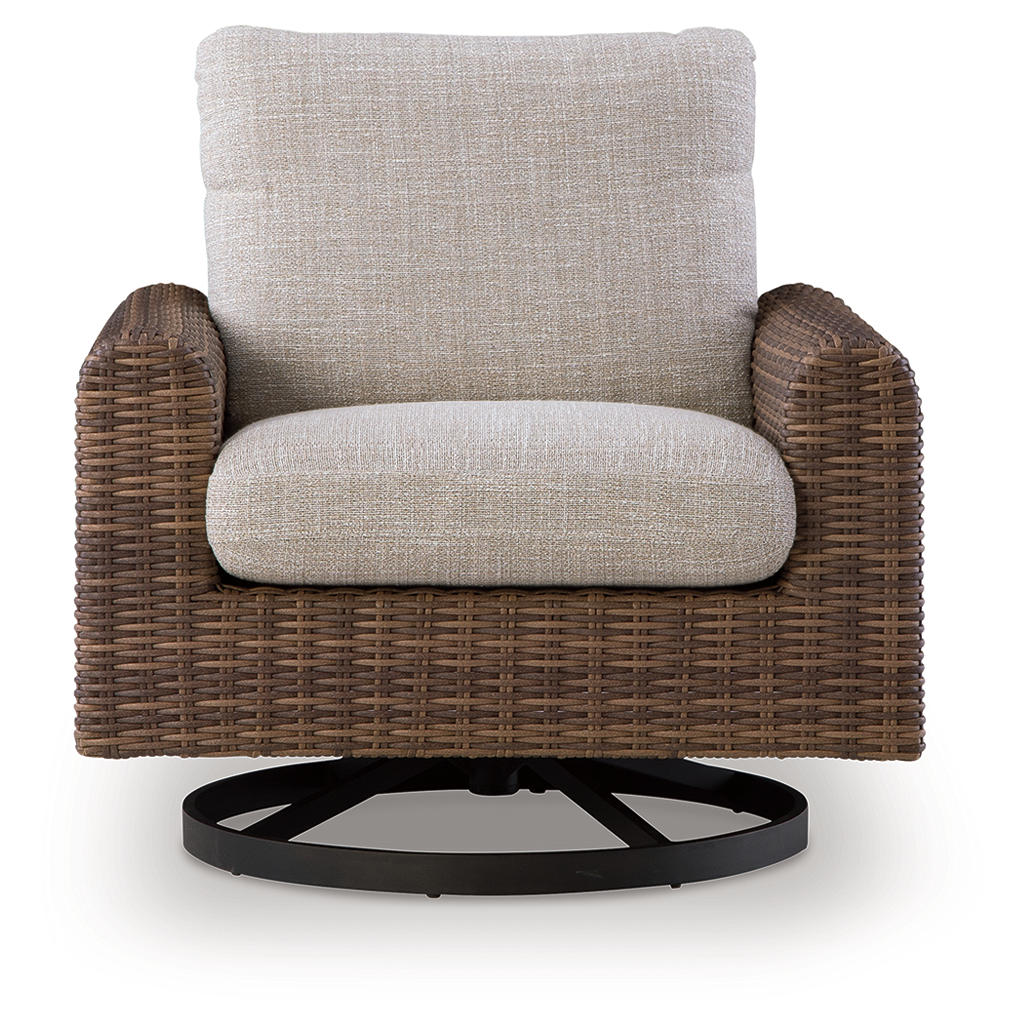 Dolan Creek Outdoor Swivel Lounge Chair with Cushion Signature Design by Ashley® Outdoor