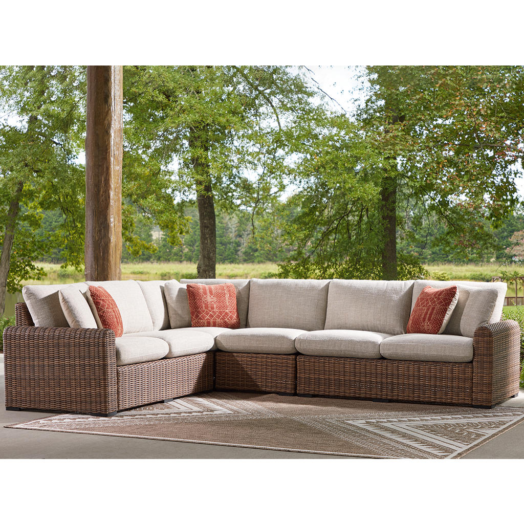 Dolan Creek 4-Piece Outdoor Sectional Signature Design by Ashley® Outdoor